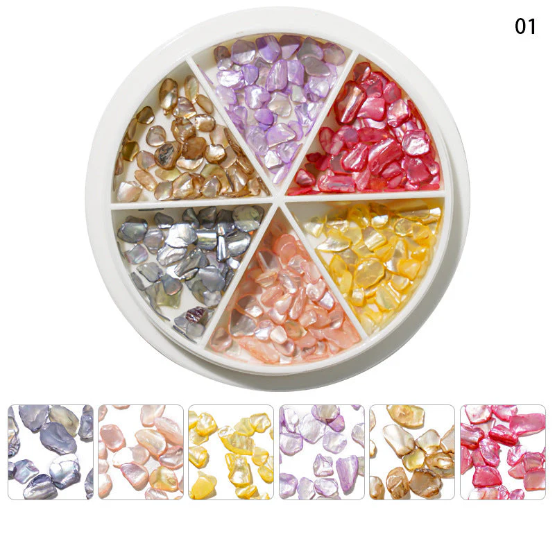 Mixed Shape Resin Shells Decoration Wheels - Image 5