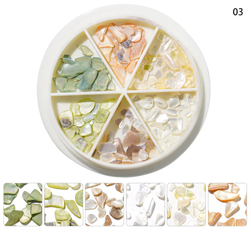 Mixed Shape Resin Shells Decoration Wheels - Image 7