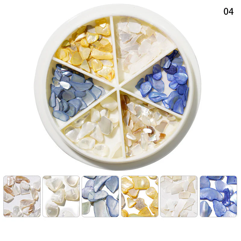 Mixed Shape Resin Shells Decoration Wheels - Image 8