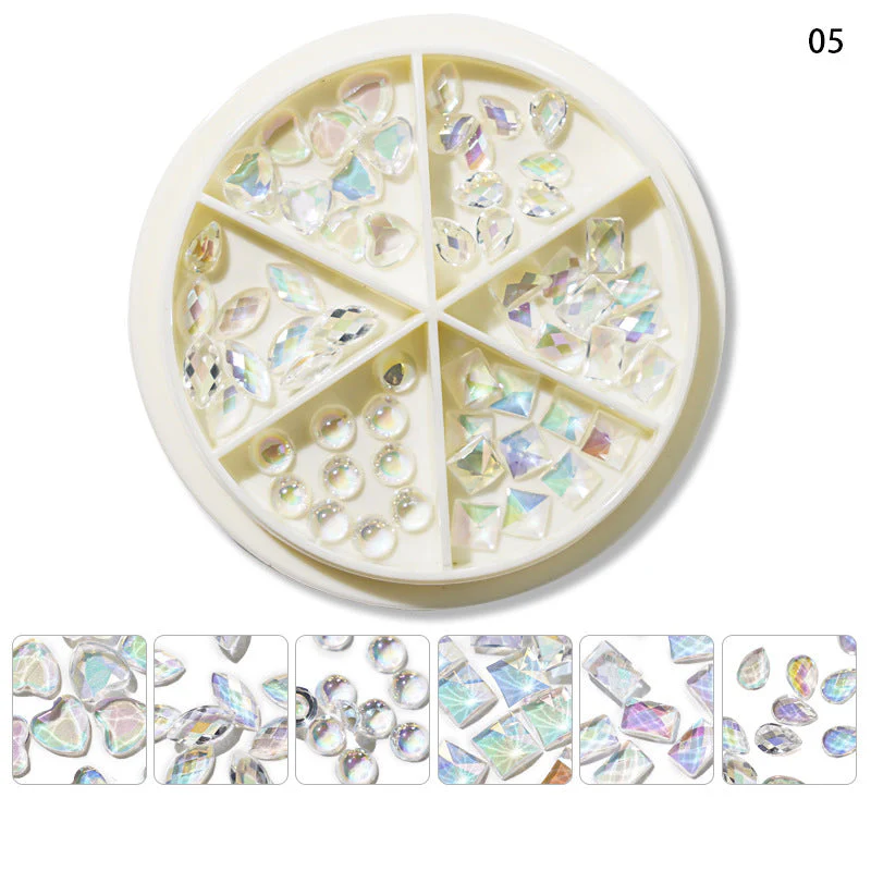Mixed Shape Resin Shells Decoration Wheels - Image 9
