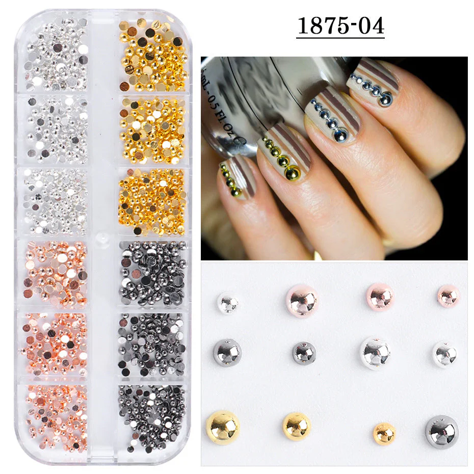 Mixed Style Nail Art 3D Charm Decoration Tray - Image 10