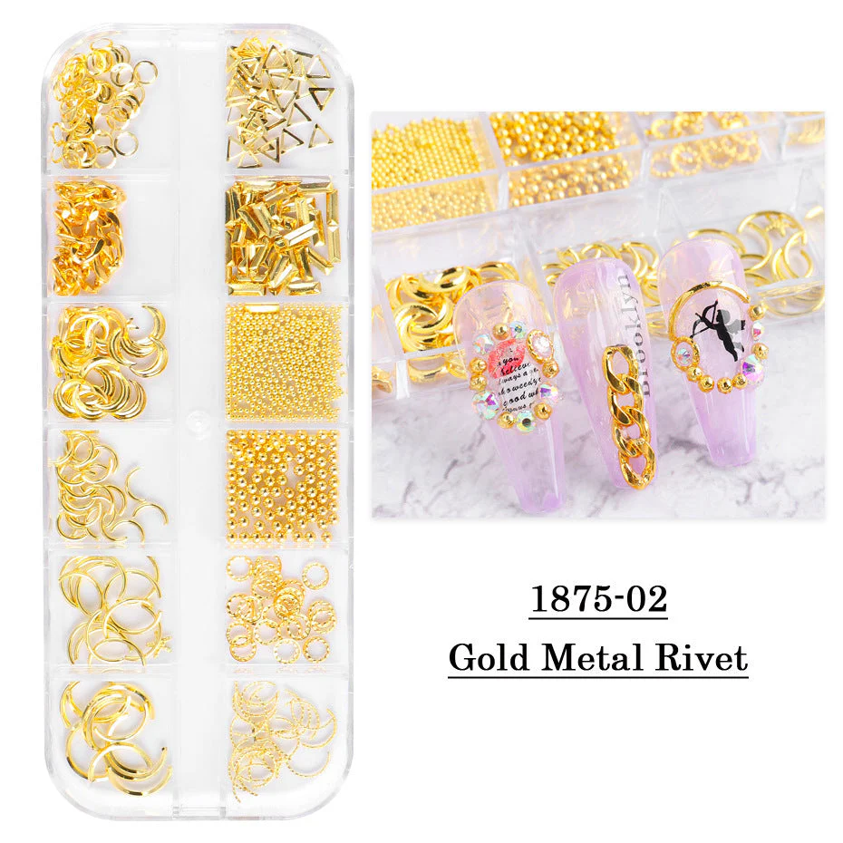 Mixed Style Nail Art 3D Charm Decoration Tray - Image 7