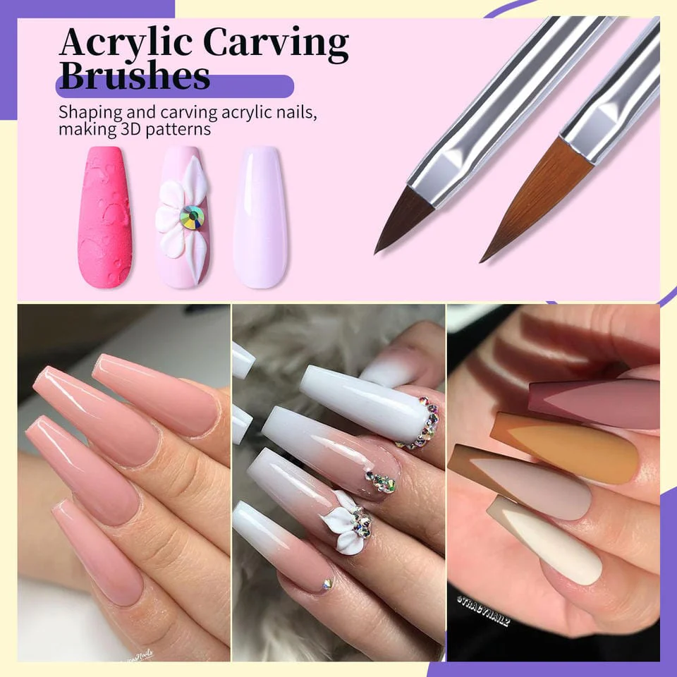 Nail Art Brush Set 8pcs - Image 7