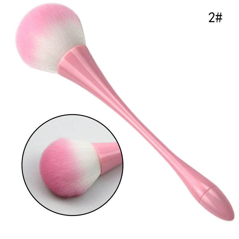 Dusting Brush Soft Hair Long Slim Metallic Handle - Image 4