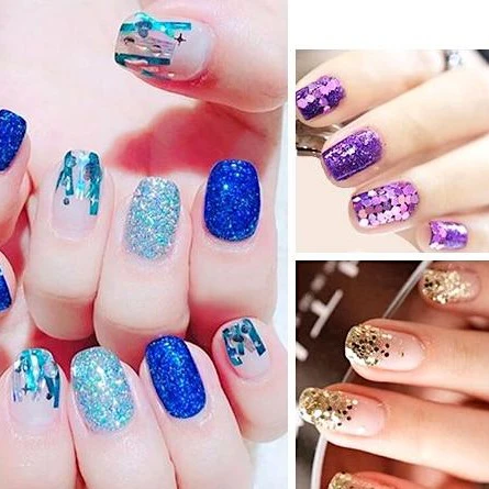 Nail Art Glitters, Flakes and Sequins Set (48 Jars) - Image 3