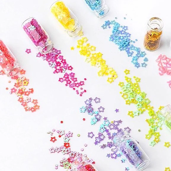 Nail Art Glitters, Flakes and Sequins Set (48 Jars) - Image 4