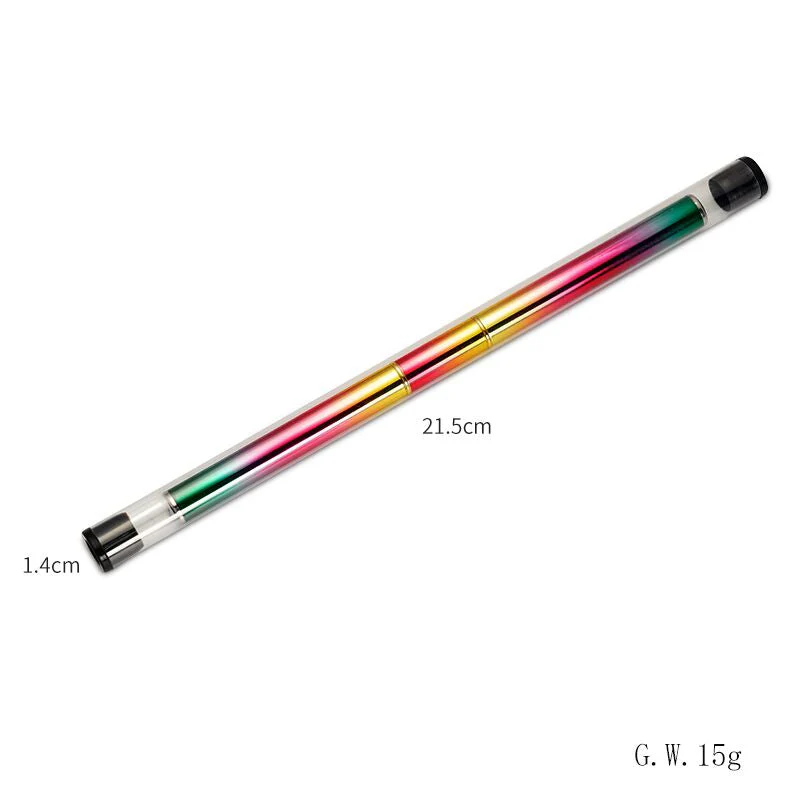 Nail Art Liner Brush Double Ended with Rainbow Handle - Image 3