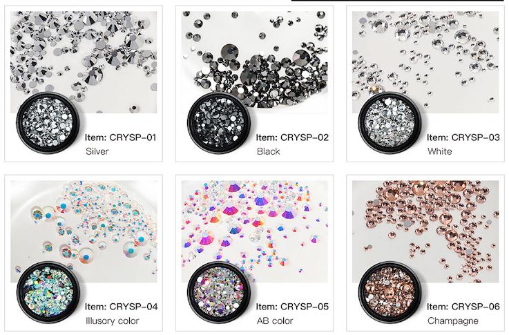 Nail Art Mix Rhinestones Sizes 175pcs - Image 9