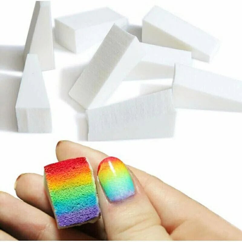 Nail Art Triangle Sponges 10pcs Pack - Image 3