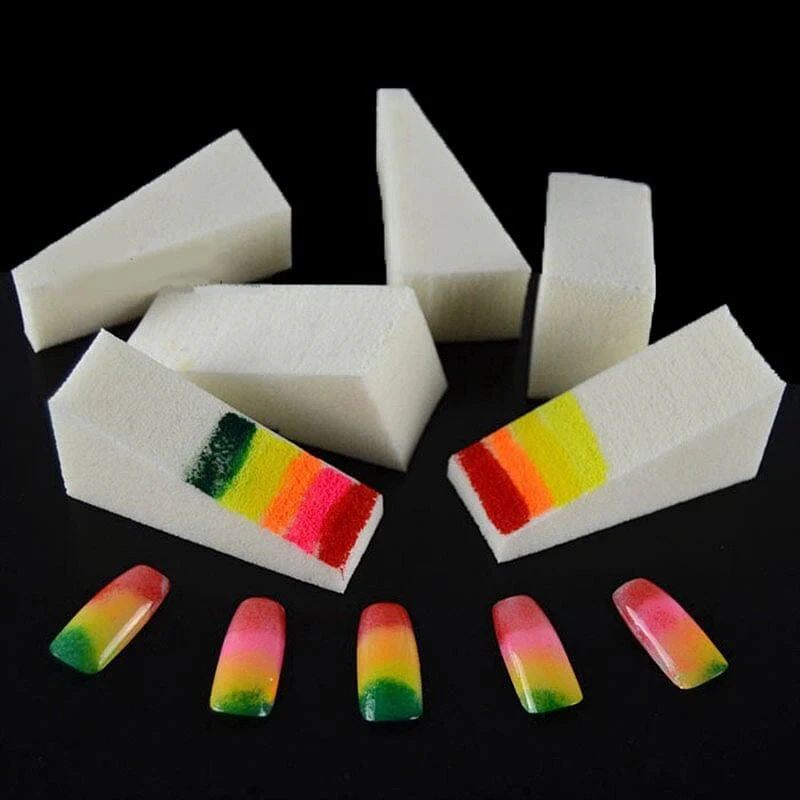 Nail Art Triangle Sponges 10pcs Pack - Image 6