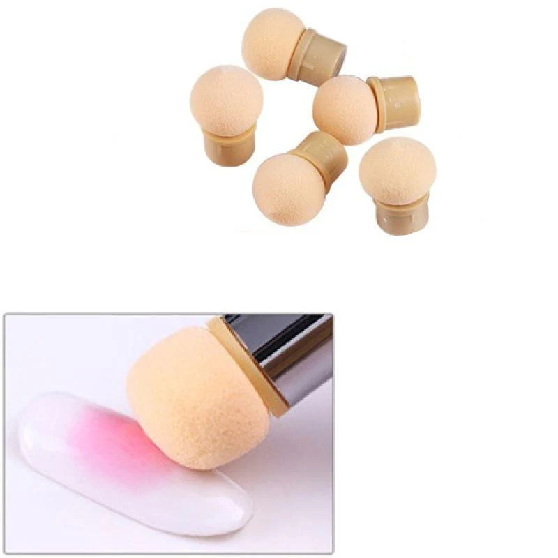 Nail Art Sponge Head Replacement 5pcs - Image 2
