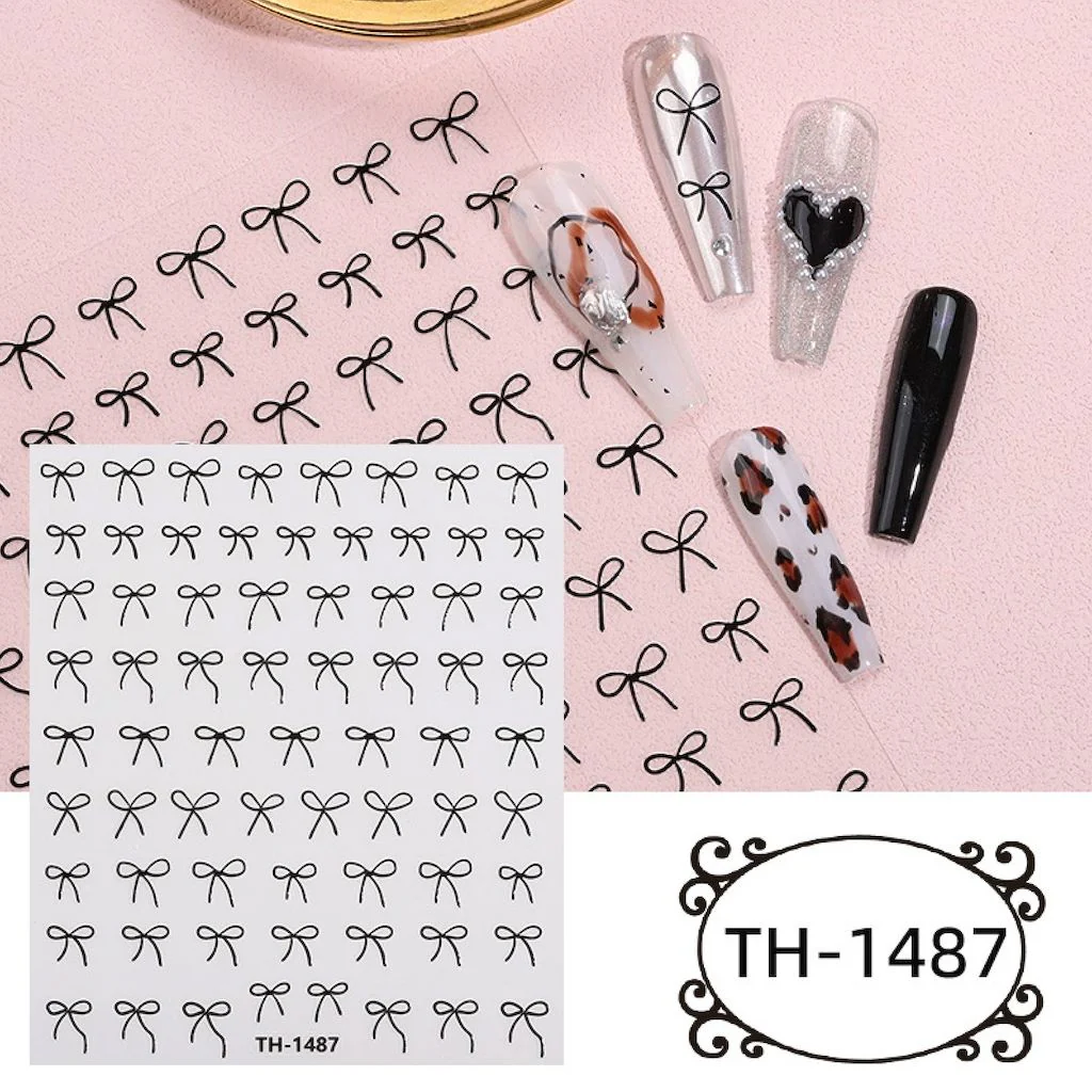 Nail Art Sticker - Bow - Image 5