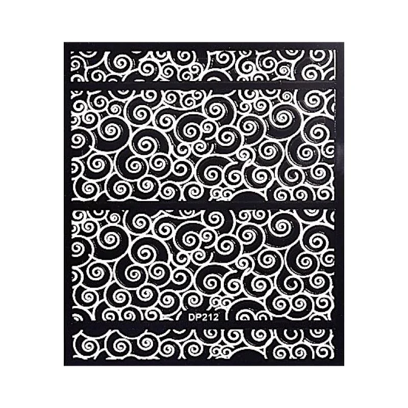 White Flowers Lace Nail Art Stickers - Image 14