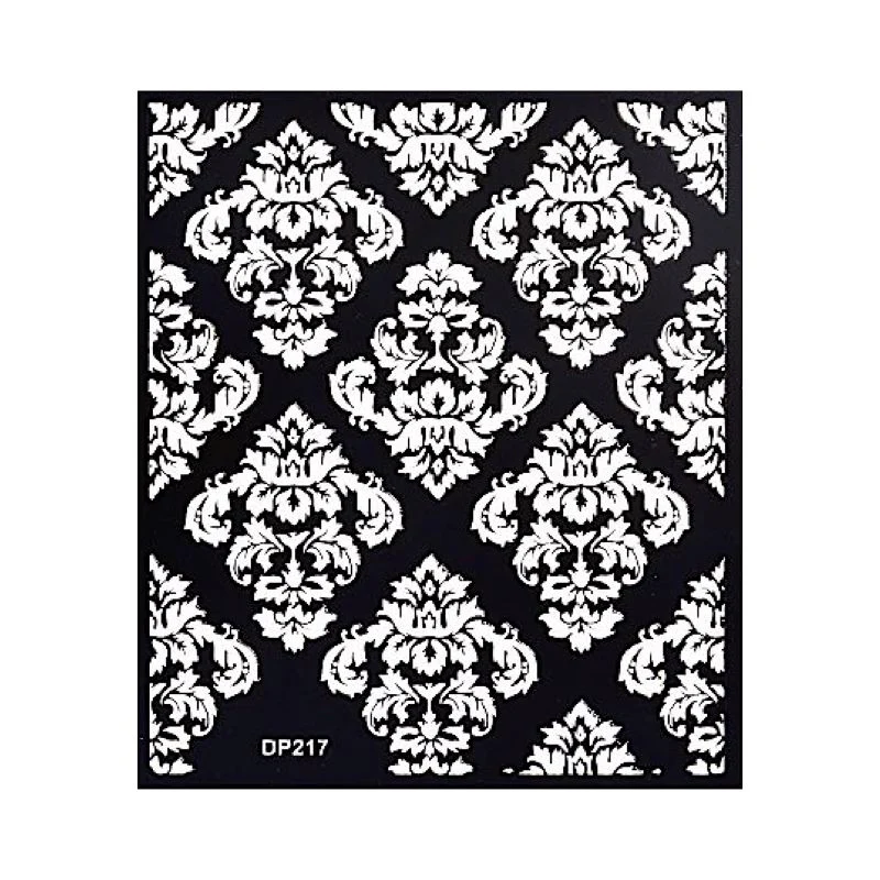 White Flowers Lace Nail Art Stickers - Image 19