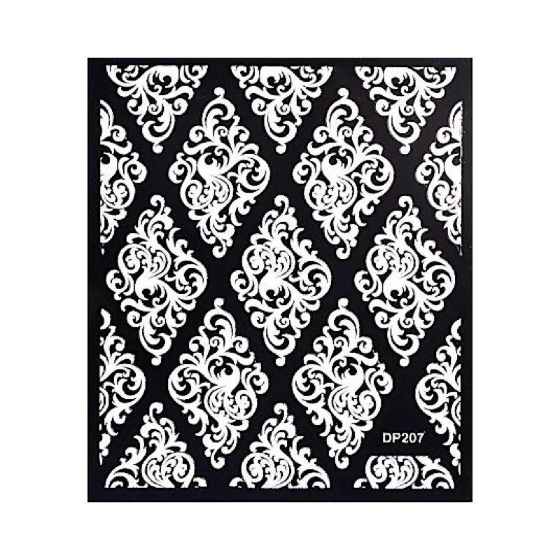 White Flowers Lace Nail Art Stickers - Image 9