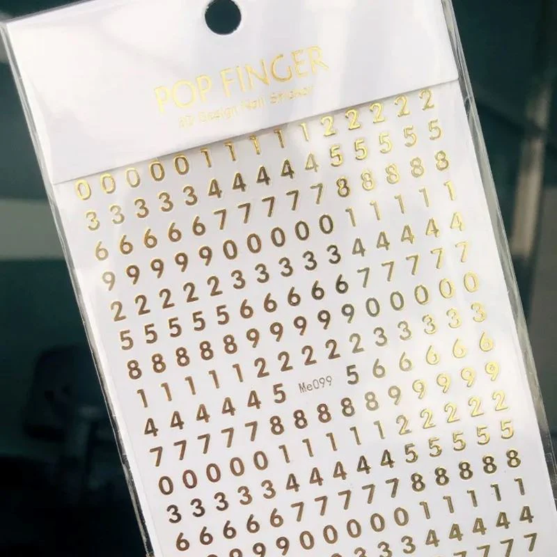 Nail Art Sticker - Numbers - Image 4