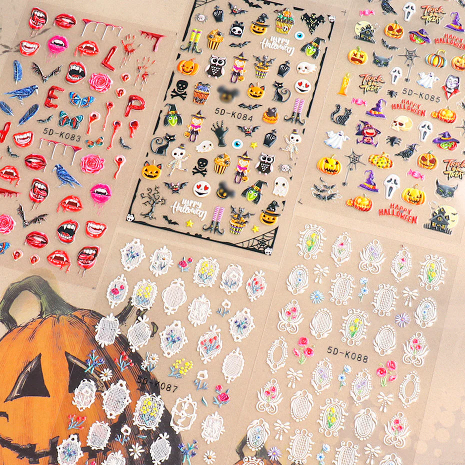 Nail Art Stickers - Halloween Festival - Image 11
