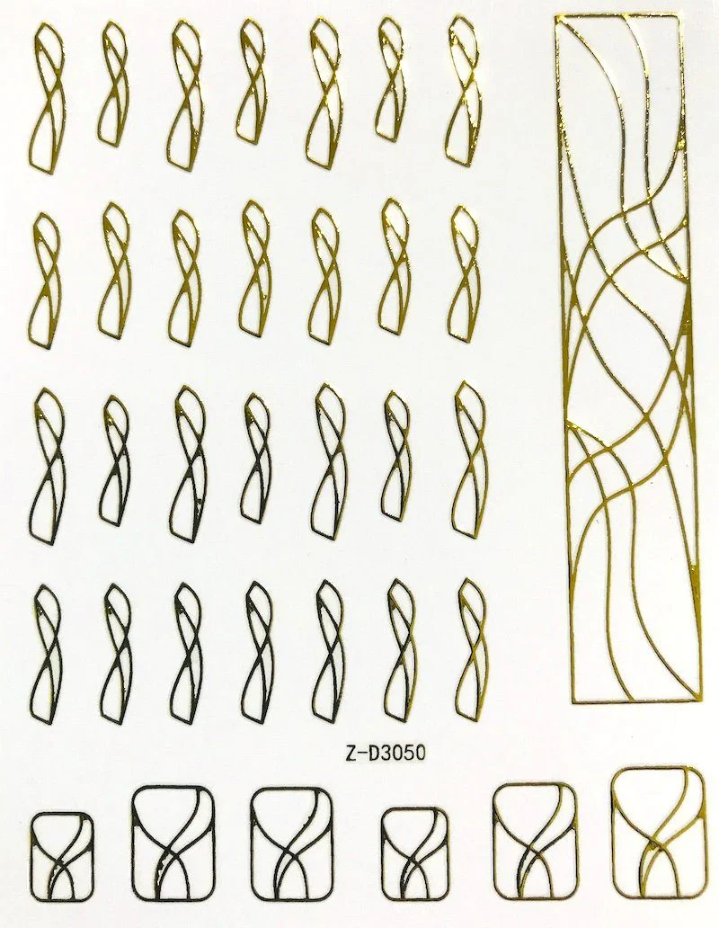 Nail Art Stickers LINES Collection - Image 4