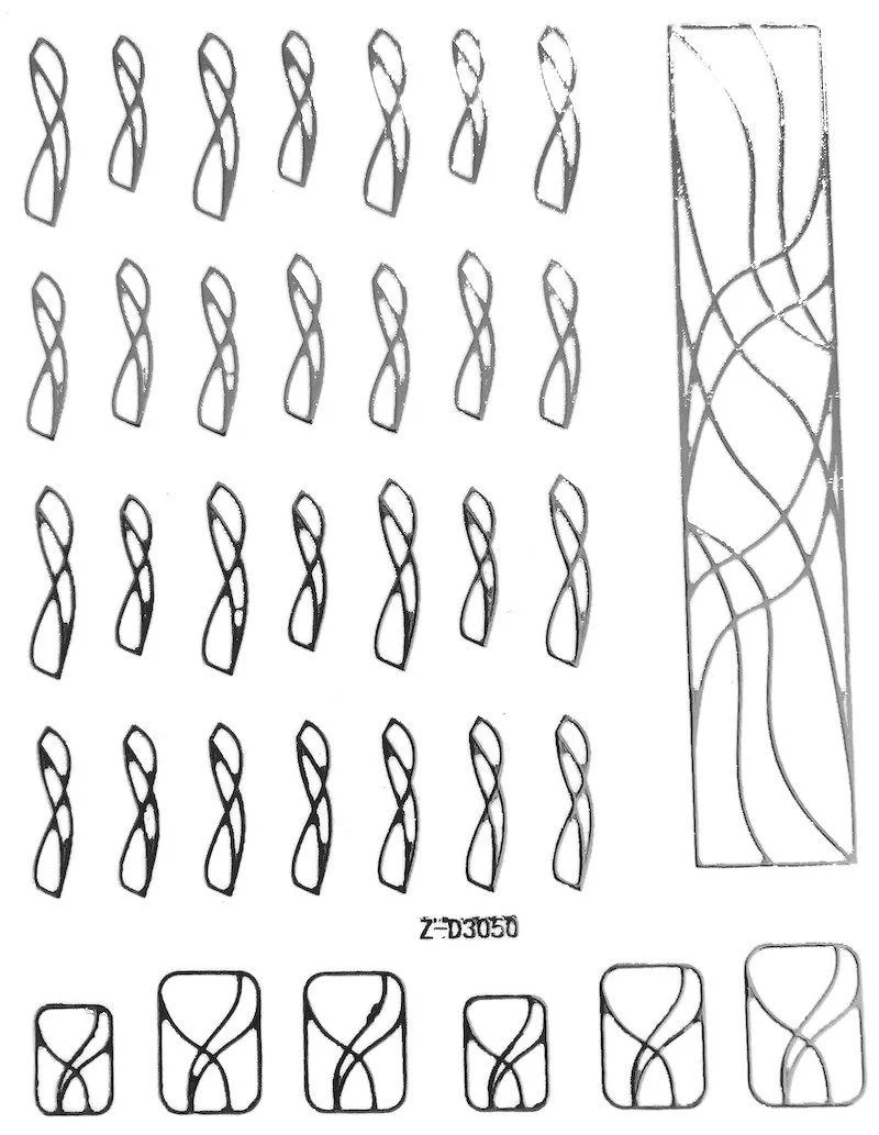 Nail Art Stickers LINES Collection - Image 5