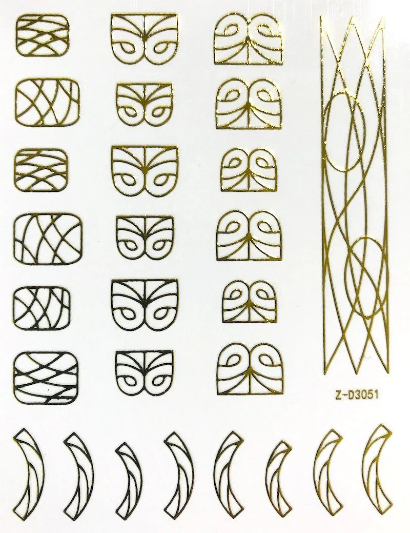 Nail Art Stickers LINES Collection - Image 6