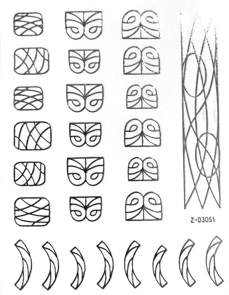 Nail Art Stickers LINES Collection - Image 7