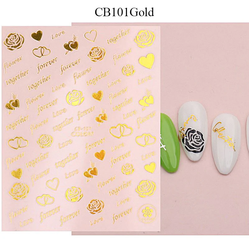 Nail Art Stickers - LOVE - Image 5