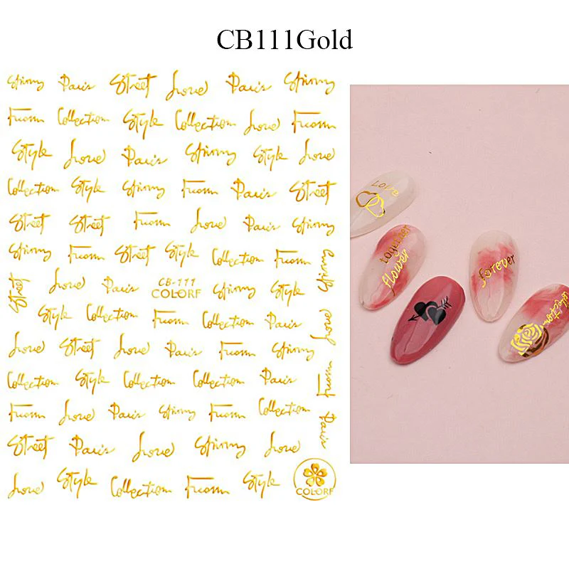 Nail Art Stickers - LOVE - Image 7