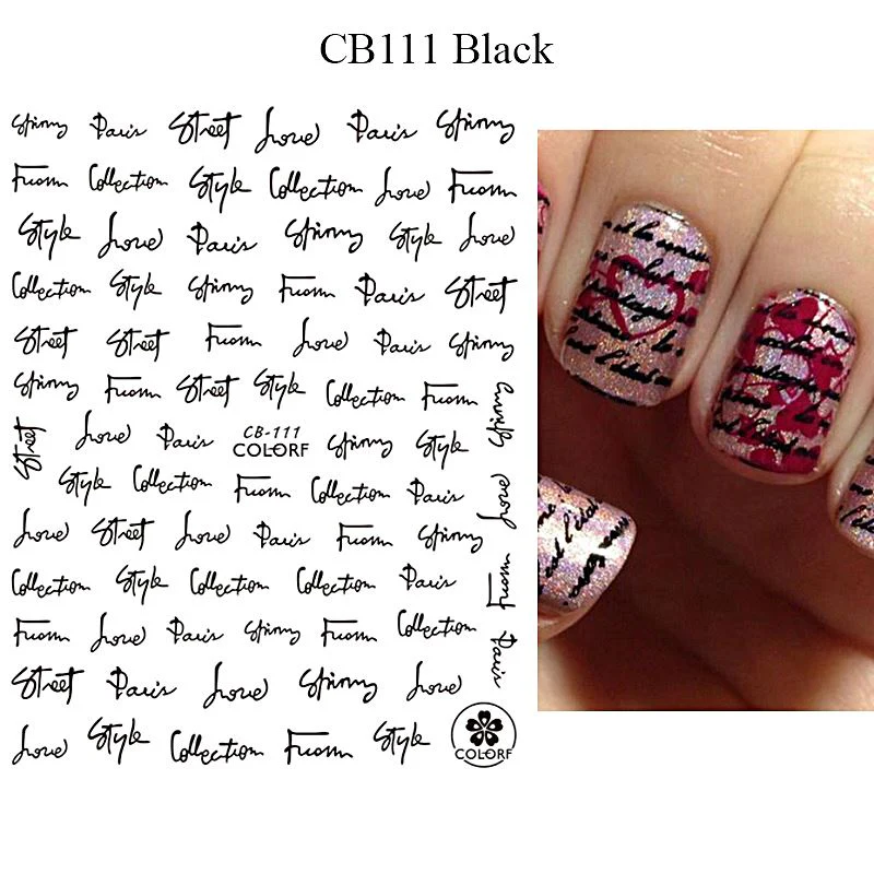 Nail Art Stickers - LOVE - Image 8