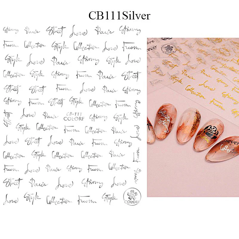 Nail Art Stickers - LOVE - Image 9