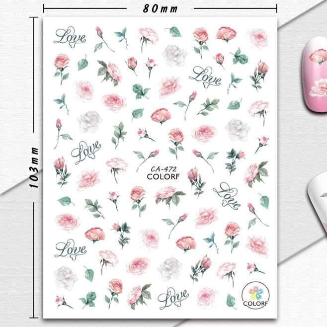 Nail Art Stickers - Love and Hearts - Image 6