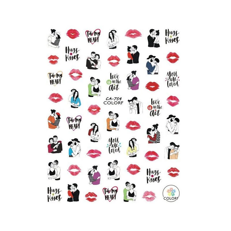 Nail Art Stickers - PARIS & LOVE - Image 8