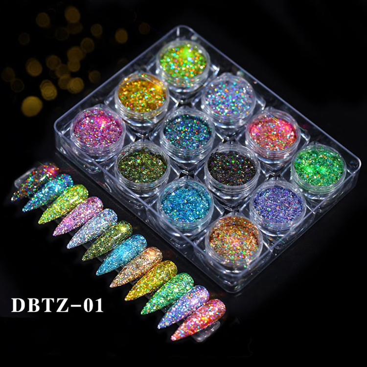 Nail Flakes Kit 12pcs - Image 3