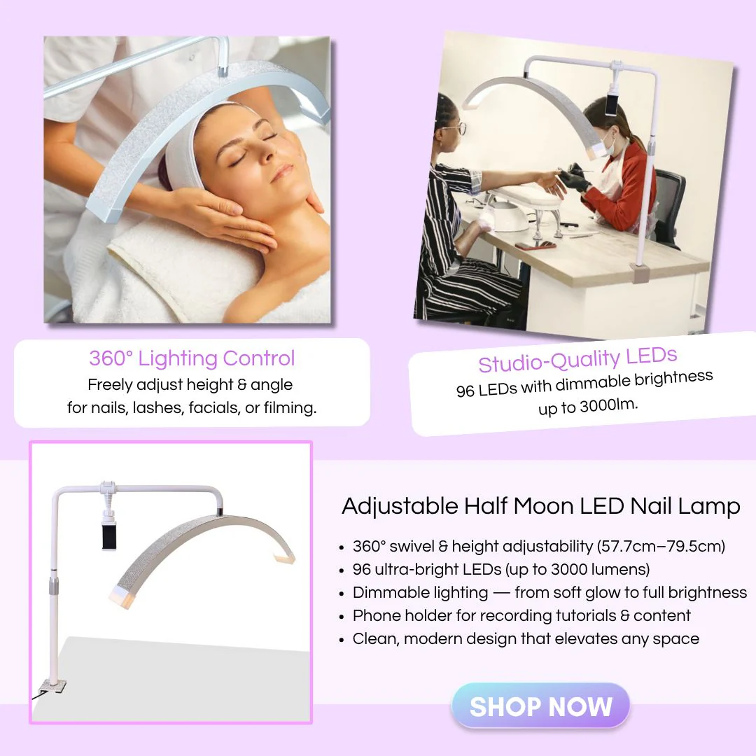 Adjustable Half Moon LED Nail Lamp - Image 3