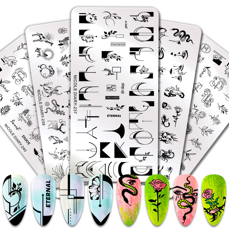 Nail Stamping Plates Nicole Diary - Image 2