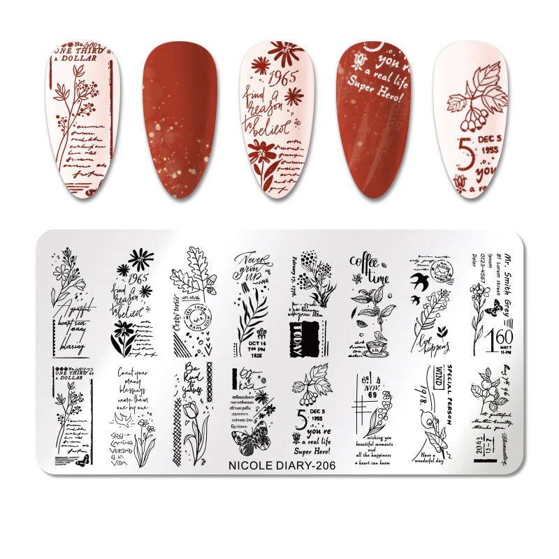 Nail Stamping Plates Nicole Diary - Image 23