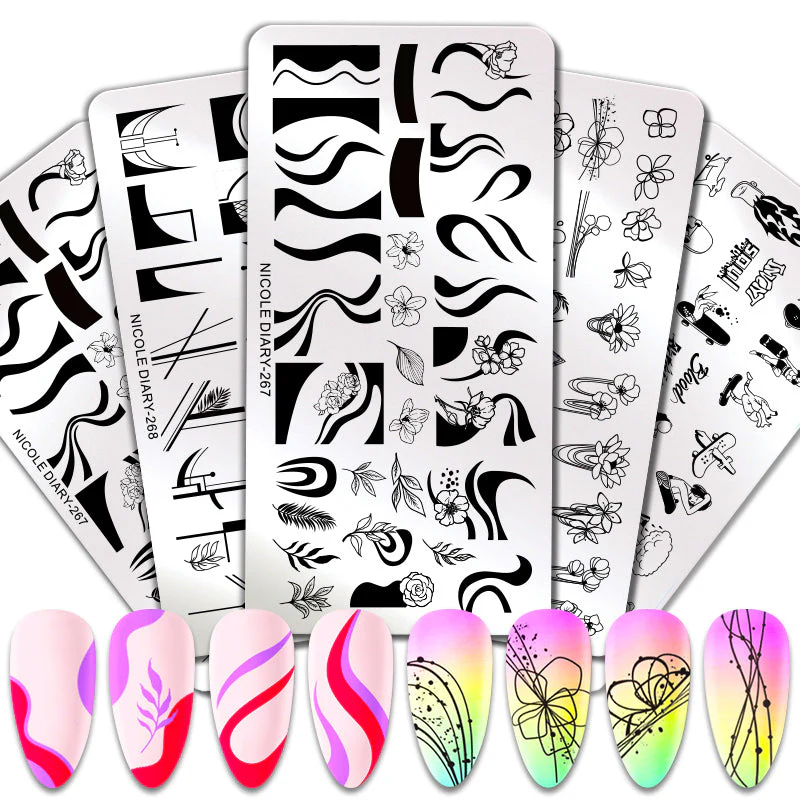 Nail Stamping Plates Nicole Diary - Image 3
