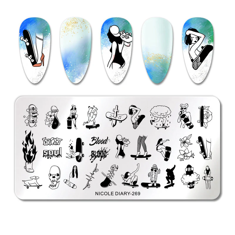 Nail Stamping Plates Nicole Diary - Image 44