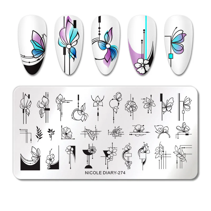 Nail Stamping Plates Nicole Diary - Image 47