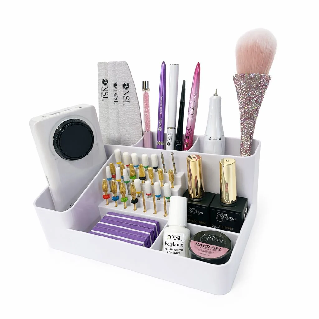 Nail Tech Desk Organiser - Multi-Compartment Storage