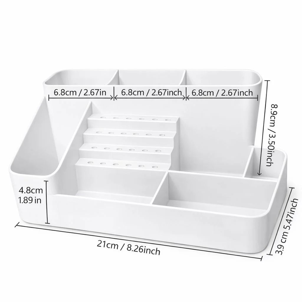 Nail Tech Desk Organiser - Multi-Compartment Storage - Image 3