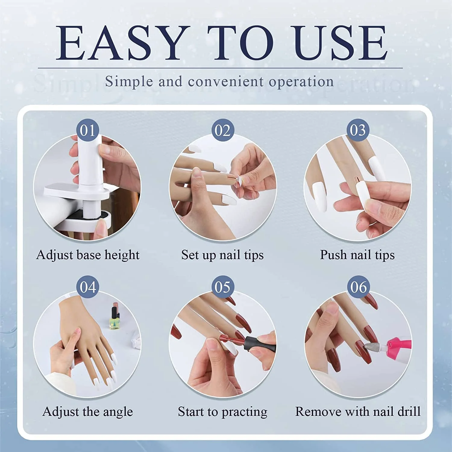 Nail Training Practice Hand - Image 7