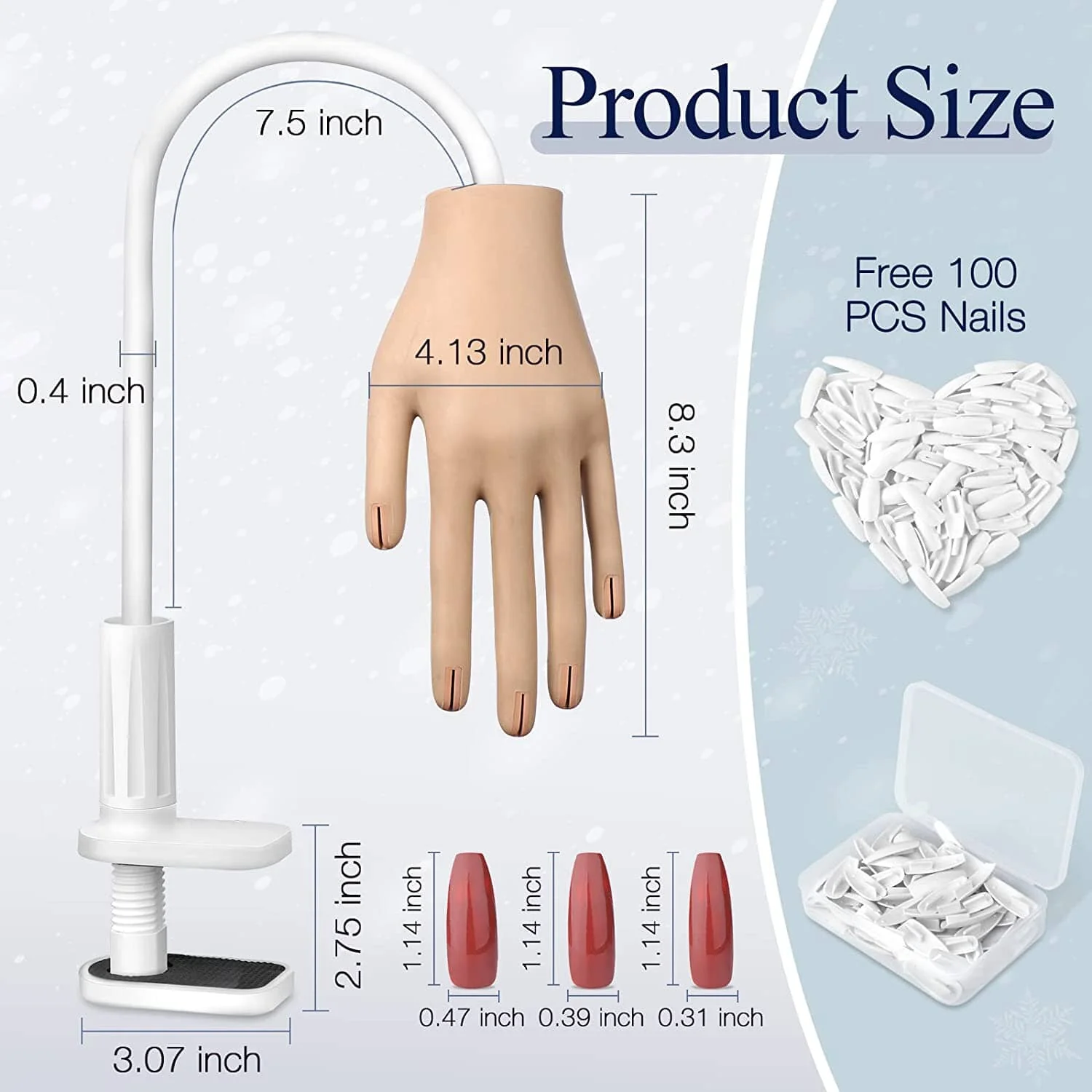 Nail Training Practice Hand - Image 8