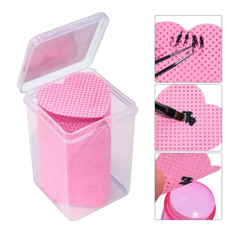 Nail Wipes Heart Shape 200pcs - Image 2