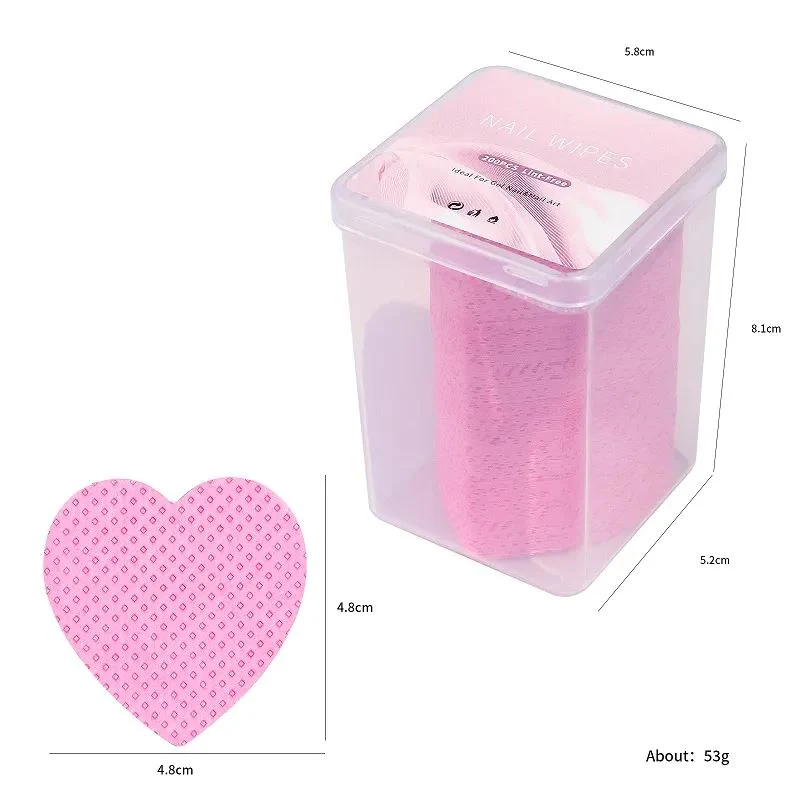 Nail Wipes Heart Shape 200pcs - Image 3