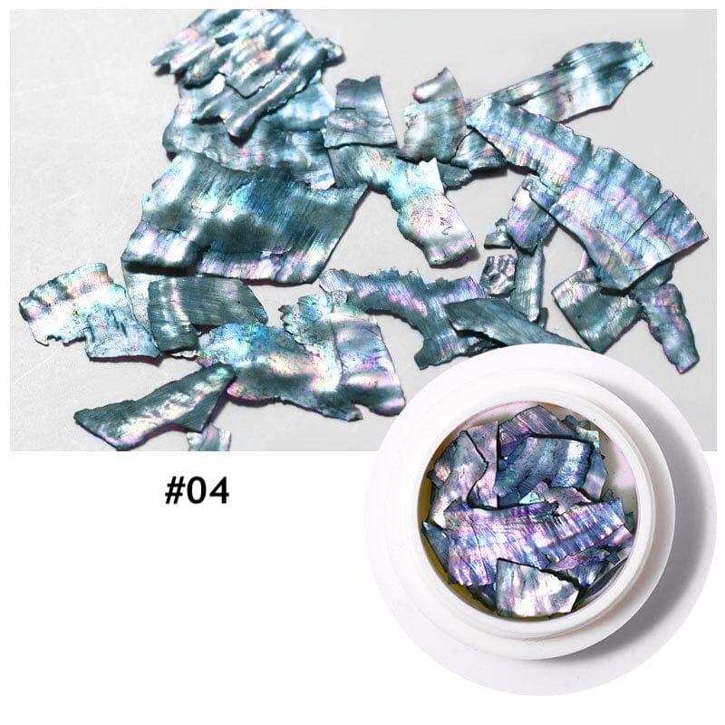 Natural Shell Slices Nail Art Decoration Jar - Image 5