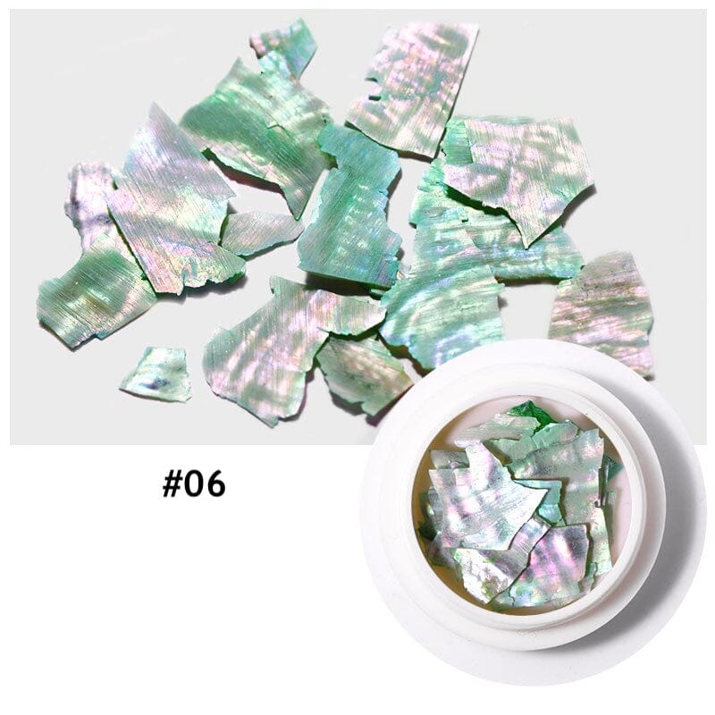 Natural Shell Slices Nail Art Decoration Jar - Image 7