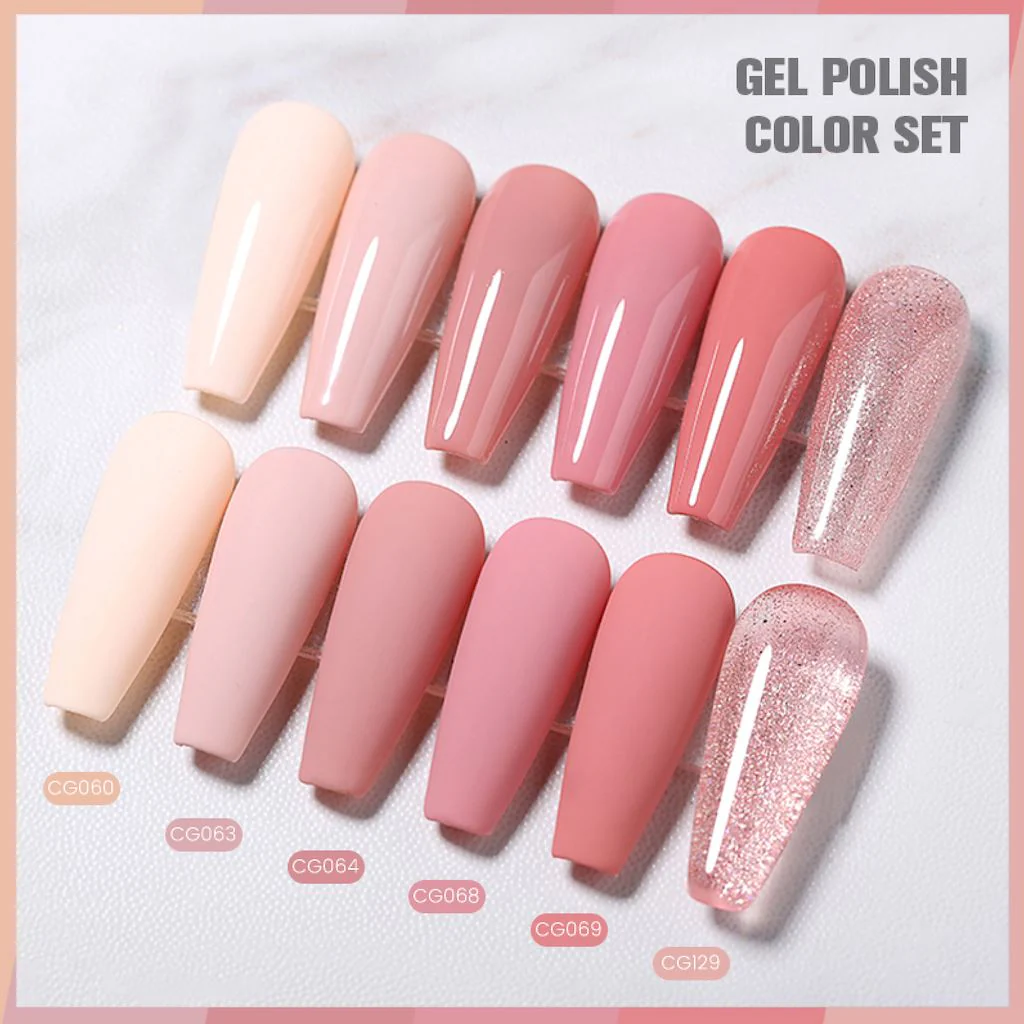 Nude - Gel Polish 6 Colour Set (Series 1) - Image 2