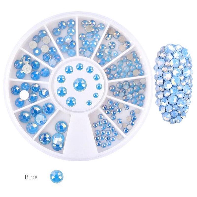 Opal Round Rhinestones Nail Decoration Wheels - Image 6