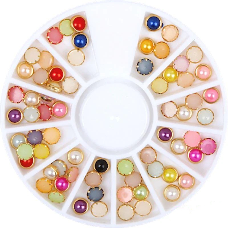 Pearls Nail Art Decoration Wheels - Image 3
