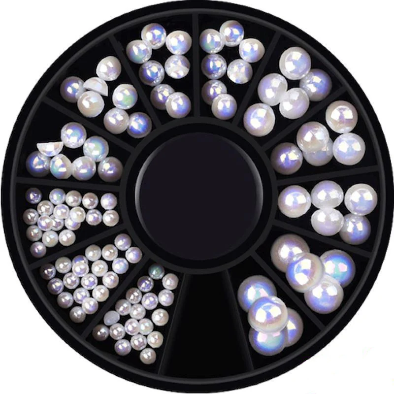 Pearls Nail Art Decoration Wheels - Image 5